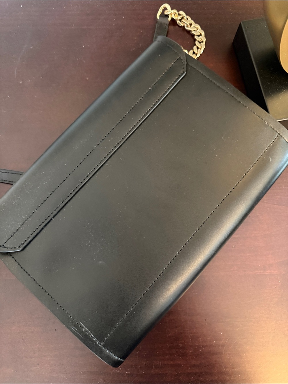 kate spade Black and Pink Leather Shoulder Bag with Gold Chain Strap - Picture 2 of 6